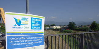 Sfalci della vegetazione sui corsi d’acqua di Pistoia: lavori iniziati sulla Brana e sul Diecine