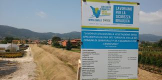 Manutenzioni mediante sfalcio in corso sui corsi d’acqua tra Serravalle e Pistoia