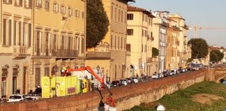 Arno a Firenze: continua il lavoro di rifinitura a cura del Consorzio di Bonifica