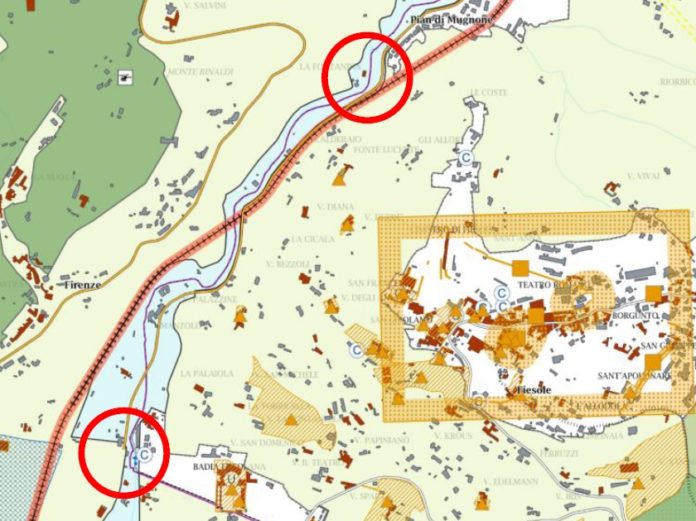 Ponte alla Badia_Pian del Mugnone_localizzazioni