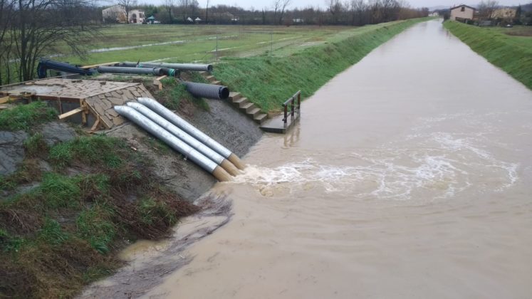 pompe idrovore sulla Senice (Quarrata) 22/12/19 ore 10.00