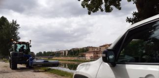Sfalci degli argini ben avviati su tutto il Medio Valdarno