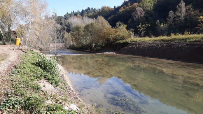 T.Elsa a Il Masso Poggibonsi, sponda destra prima dei lavori 12.2020