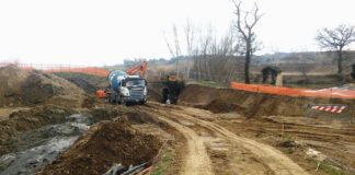 IL CONSORZIO DI BONIFICA RIPARA LE SPONDE DELL’ELSA A MOLIN NUOVO TRA EMPOLI E SAN MINIATO