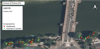 IL CONSORZIO DI BONIFICA AVVIA IL TAGLIO DI 14 ALBERI PERICOLOSI LUNGO L’ARNO IN ZONA CANOTTIERI COMUNALI