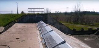 OMBRONE: AL CONSORZIO LA RISISTEMAZIONE E GESTIONE DI UNA CURIOSA TRAVERSA GONFIABILE