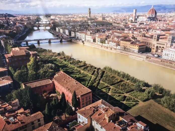 Un immagine dall'alto del Terzo Giardino