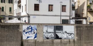 Cantieri Montelupo: la sponda del T. Pesa diventa museo a cielo aperto con le nuove opere in ceramica di giovani artisti