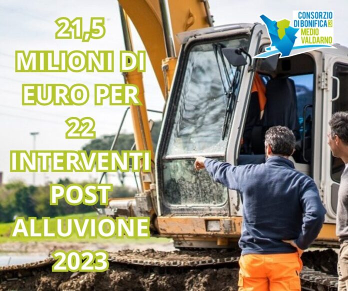 21,5 milionii di euro per 22 interventi post alluvione 2023 fb