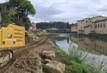 Torrente Greve a Scandicci, al via i lavori di recupero della storica briglia al ponte 28 febbraio
